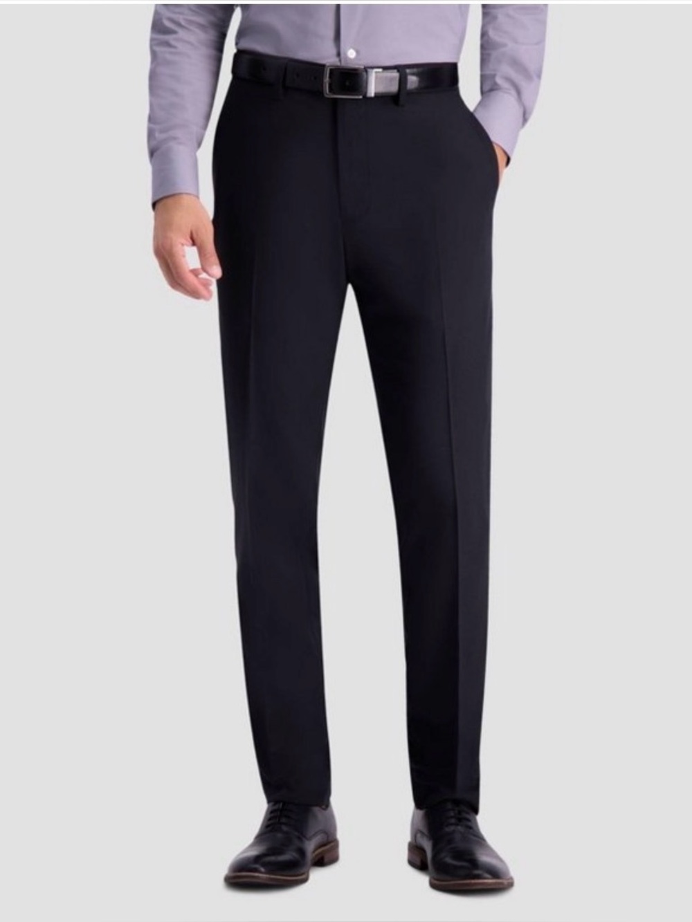 Haggar Black Straight Fit Dress Pants